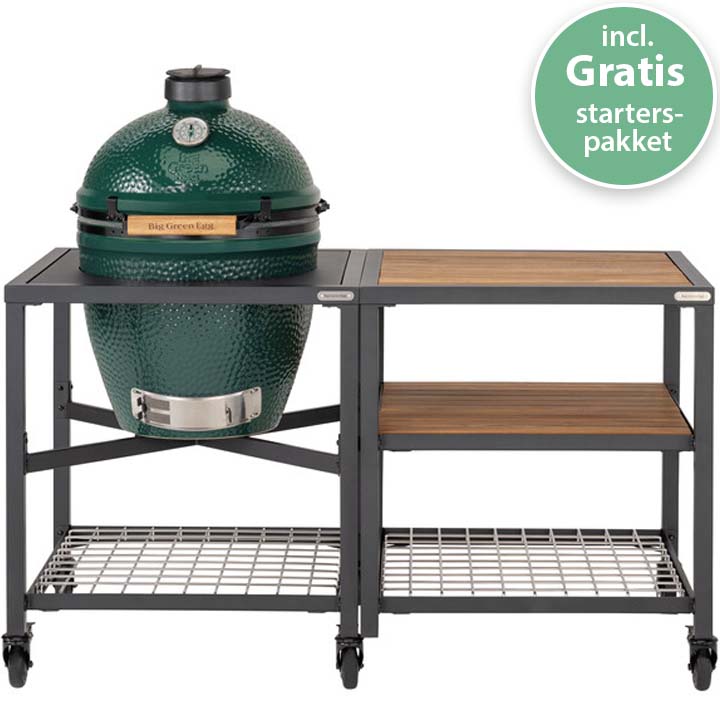 Big Green Egg Large + Modulair tafelsysteem (1)