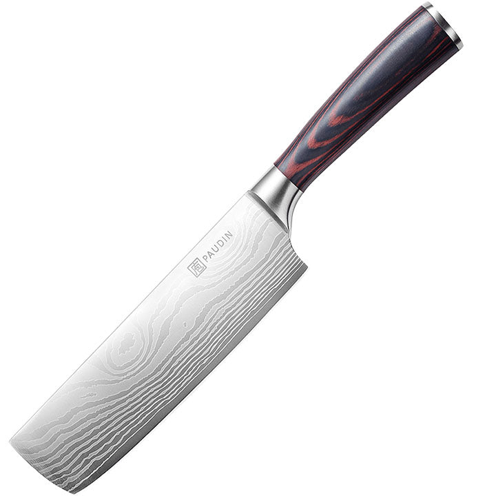 PAUDIN N6 Professioneel RVS Japans Nakiri Mes 17,5 cm
