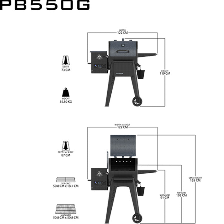 Pit Boss Navigator 550 Houtpellet grill