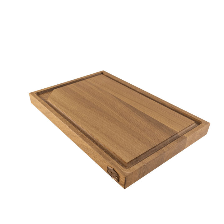 BAAS BOARD eikenhouten snijplank van 49 x 29 x 4 cm met sapgeul