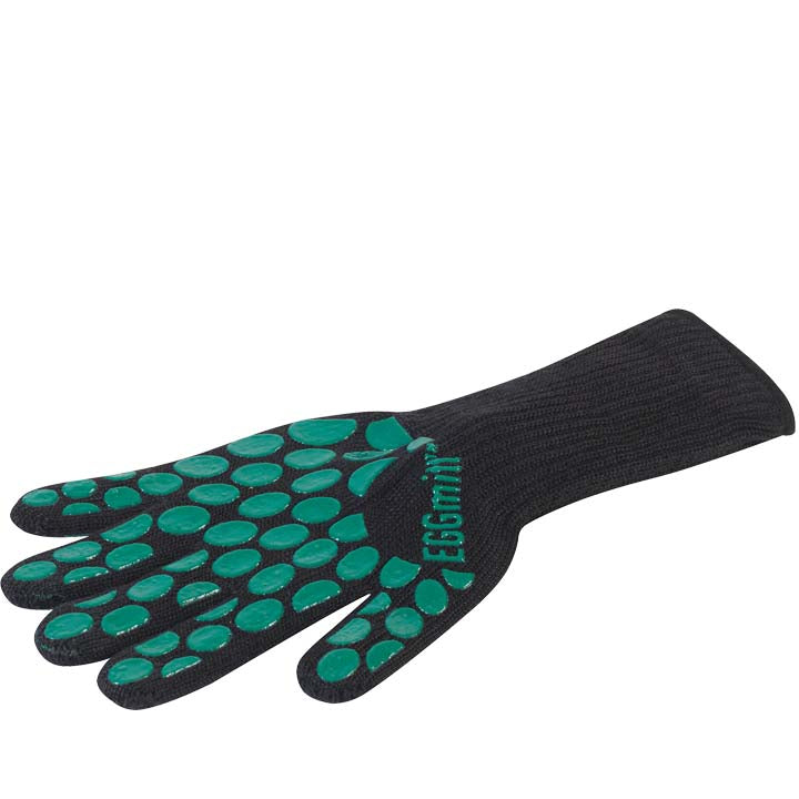 Big Green Egg EGGmitt extra lange hittebestendige grillhandschoen met siliconen antislipstructuur