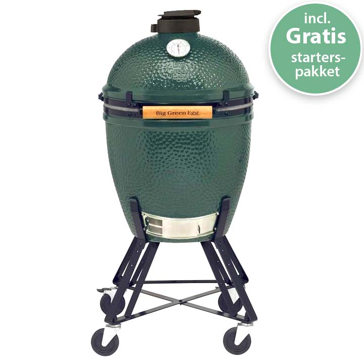 Big Green Egg Large met klassiek Big Green Egg Nest en gratis starterspakket