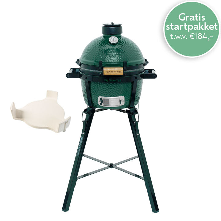 Big Green Egg MiniMax met convEGGtor en inklapbaar Portable Nest