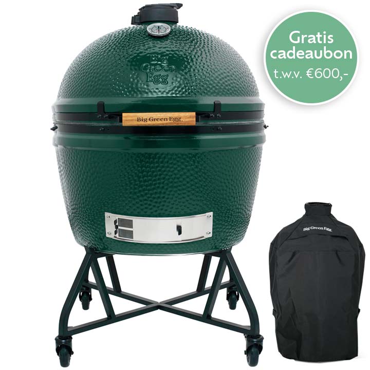 Big Green Egg 2XL + Nest IntEGGrated Handler + Cover