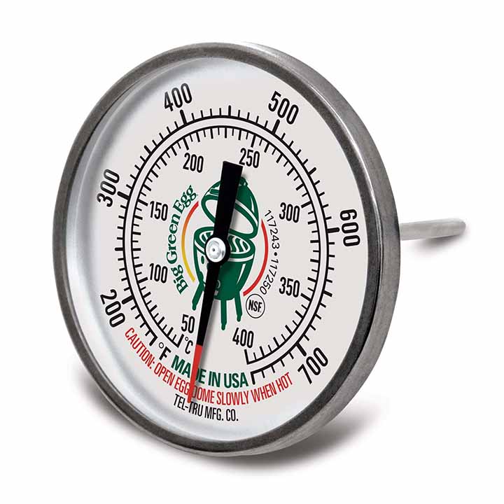 Big Green Egg Tel-Tru thermometer 8 cm  XXL, XL, L