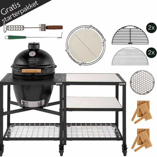 Big Green Egg The Onyx Large Essential Outdoor Kitchen RVS