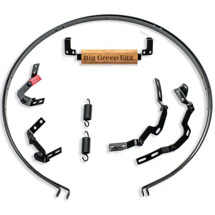 Scharnier, band en handvat (spring assisted band) Big Green Egg Medium