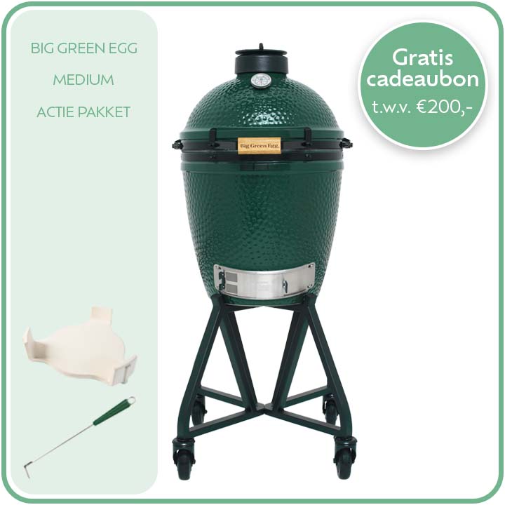 Big Green Egg Medium + Actie Pakket 1