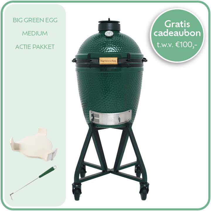 Big Green Egg Medium + Actie Pakket 1