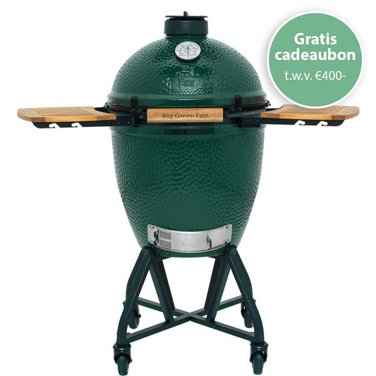 Big Green Egg Large + IntEGGrated Nest + Handler + Zijplankjes