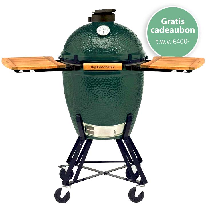 Big Green Egg Large + Onderstel + Zijplankjes