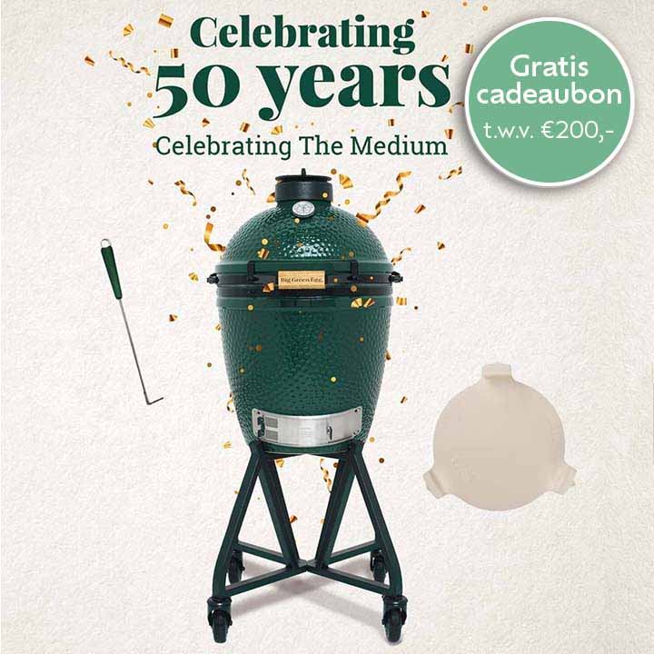 Big Green Egg Medium + Integrated Nest + Handler + Conveggtor + Aspook