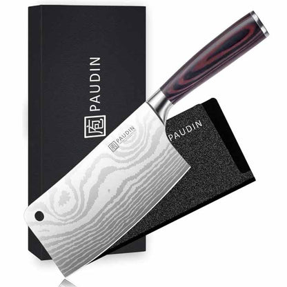 PAUDIN N11 Professioneel RVS Chinees Koksmes 18 cm