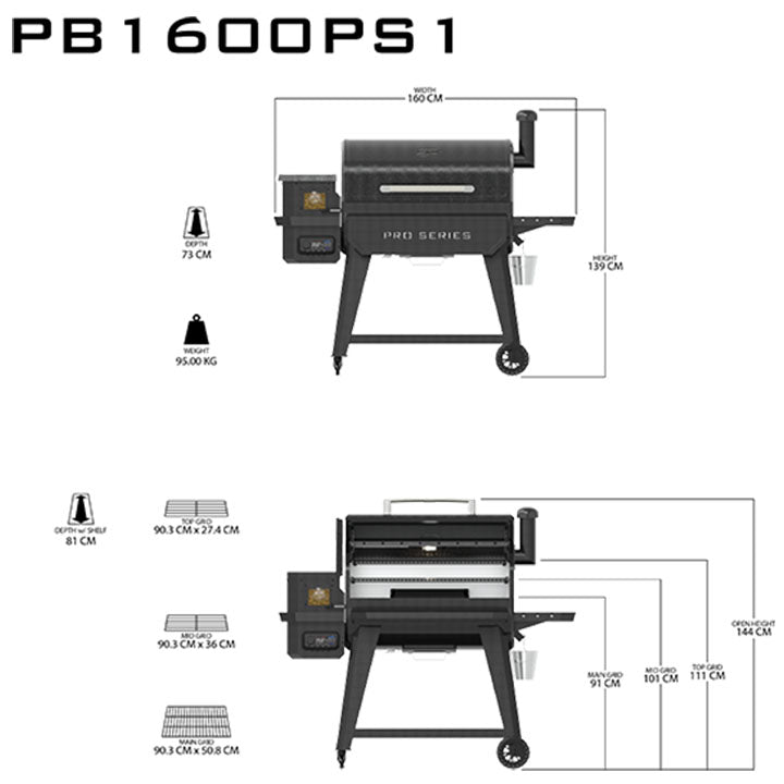Pit Boss Pro Series 1600 Houtpellet grill