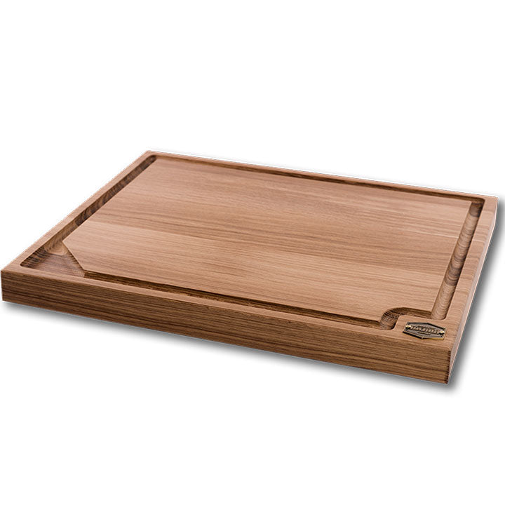 BAAS BOARD eikenhouten snijplank van 49 x 40 x 4 cm met sapgeul