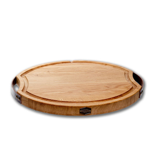 BAAS BOARD ovale XL snijplank van eikenhout van 49 x 40 x 4 cm