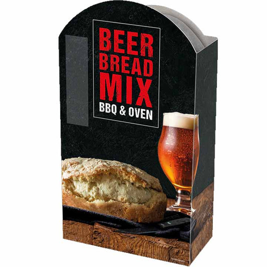 Verpakking Beer Bread Mix van 350 gram voor barbecue en oven