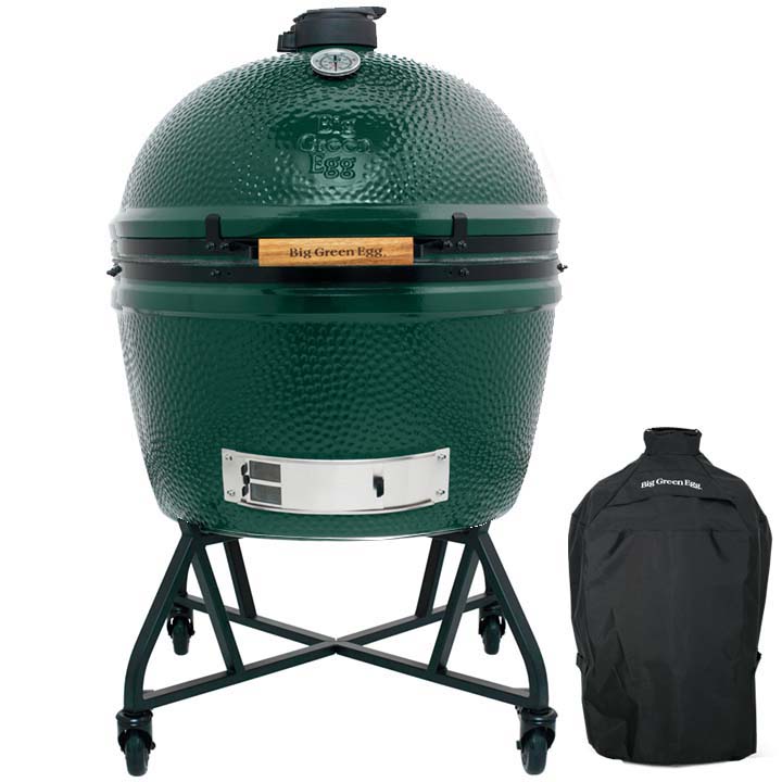 Big Green Egg 2XL met intEGGrated Nest+Handler op wielen en bijpassende Cover