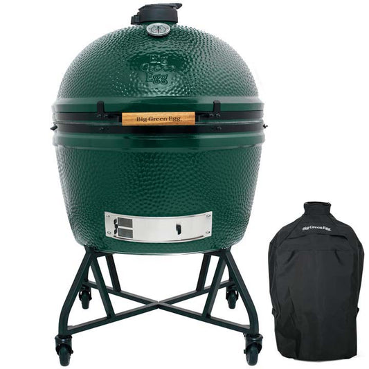 Big Green Egg 2XL met intEGGrated Nest+Handler op wielen en bijpassende Cover