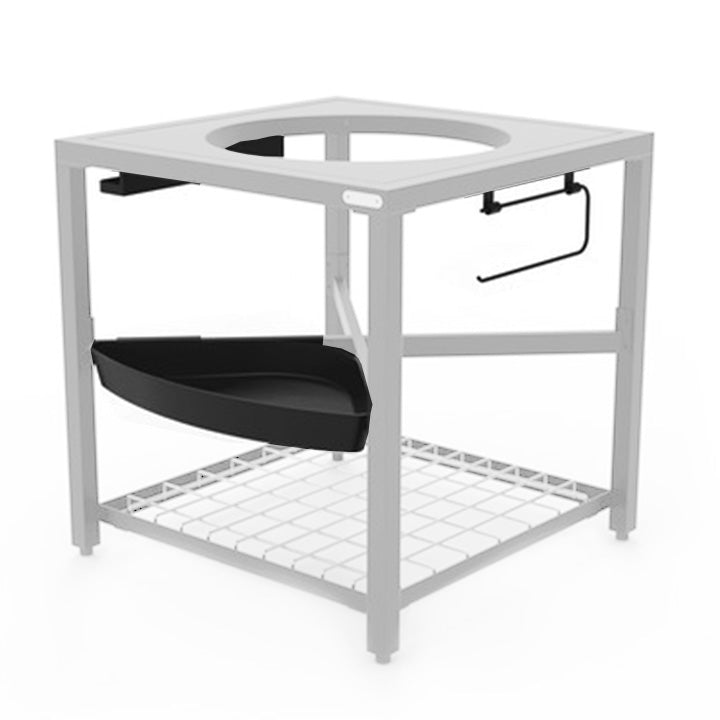 Big Green Egg Accessory Pack gemonteerd aan een Modular EGG Workspace
