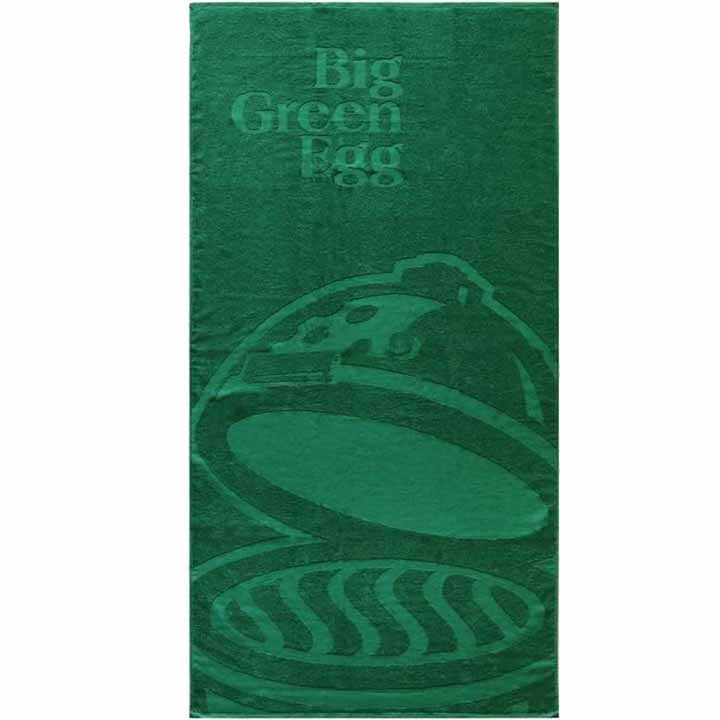 Donkergroen Big Green Egg badlaken van 100 x 200 cm