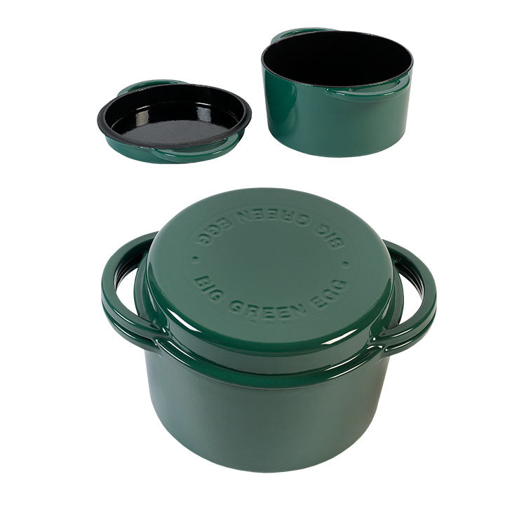 Ronde Big Green Egg Dutch Oven met een inhoud van 4 liter