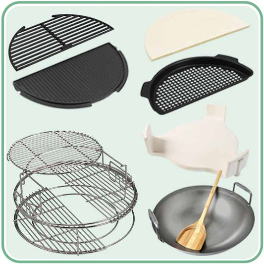 Big Green Egg EGG-Master Package Large 1 Plus met convEGGtor, EGGspander Kit, plancha en wok