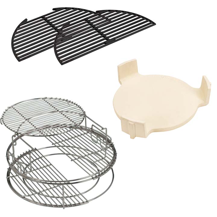 Complete Big Green Egg EGGspander Set XLarge 2 met roosters en convEGGtor