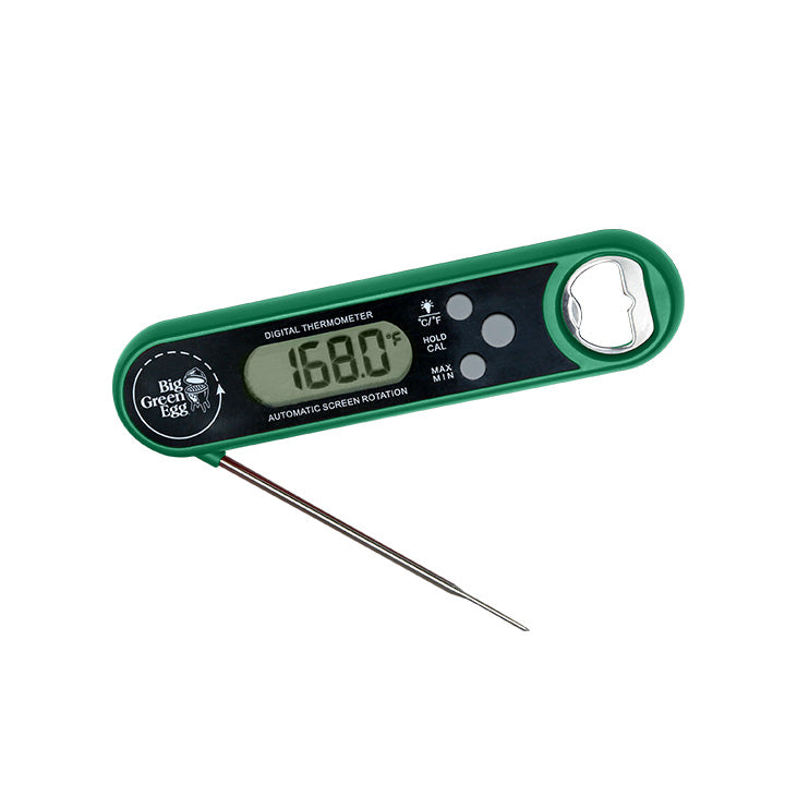 Big Green Egg Instant Read Thermometer met inklapbare meetpen en flesopener