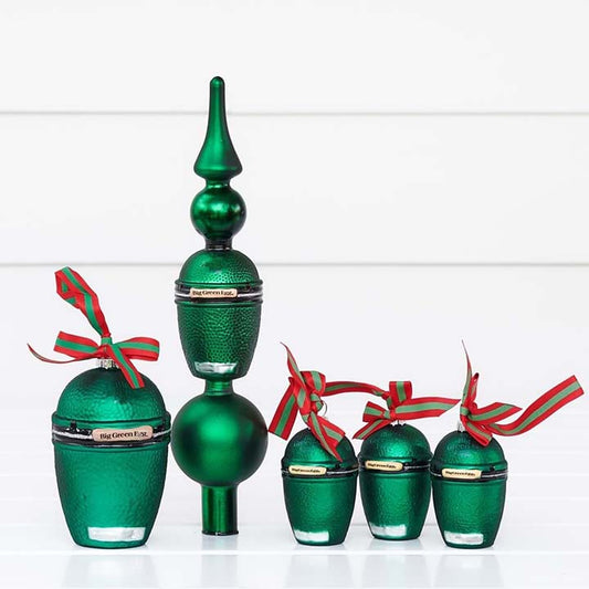 Big Green Egg Kerstboom Giftbox met piek en vier kerstballen