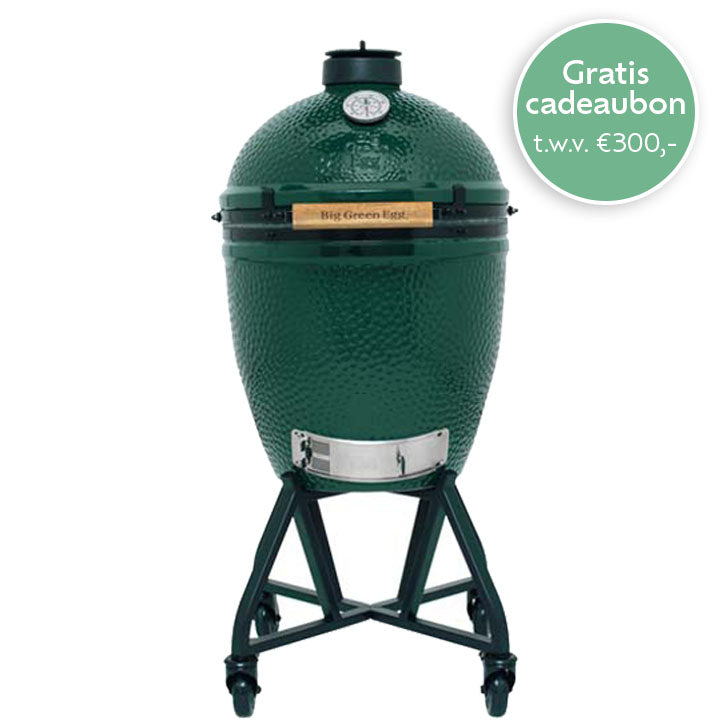 Big Green Egg Large met intEGGrated Nest+Handler op vier zwenkwielen