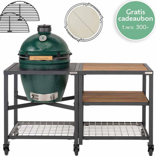 Big Green Egg Large Modular Outdoor Kitchen 1 met EGG Frame en Expansion Frame