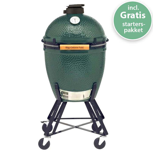 Big Green Egg Large met klassiek Big Green Egg Nest en gratis starterspakket