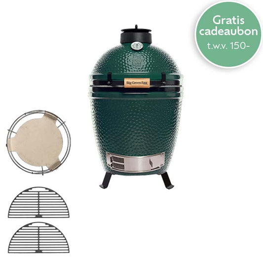 Big Green Egg Medium Master Set 1 met Table Nest, convEGGtor, convEGGtor Basket en twee halve gietijzeren roosters