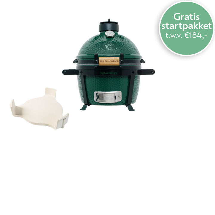 Big Green Egg MiniMax met EGG Carrier en keramische convEGGtor