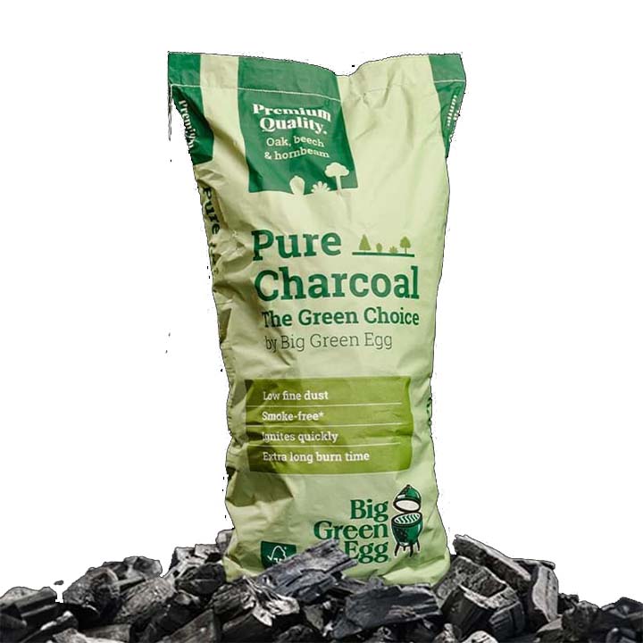 Zak Big Green Egg Pure Charcoal FSC-gecertificeerde houtskool van 9 kg