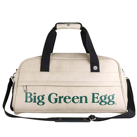 Beige Big Green Egg Retro Sporttas met handvatten en schouderriem