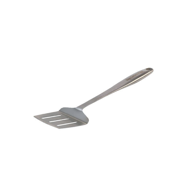 Big Green Egg Stainless Steel Spatula met RVS blad en groene handgreep