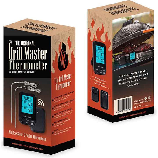 Grill Master draadloze vleesthermometer met twee temperatuurprobes