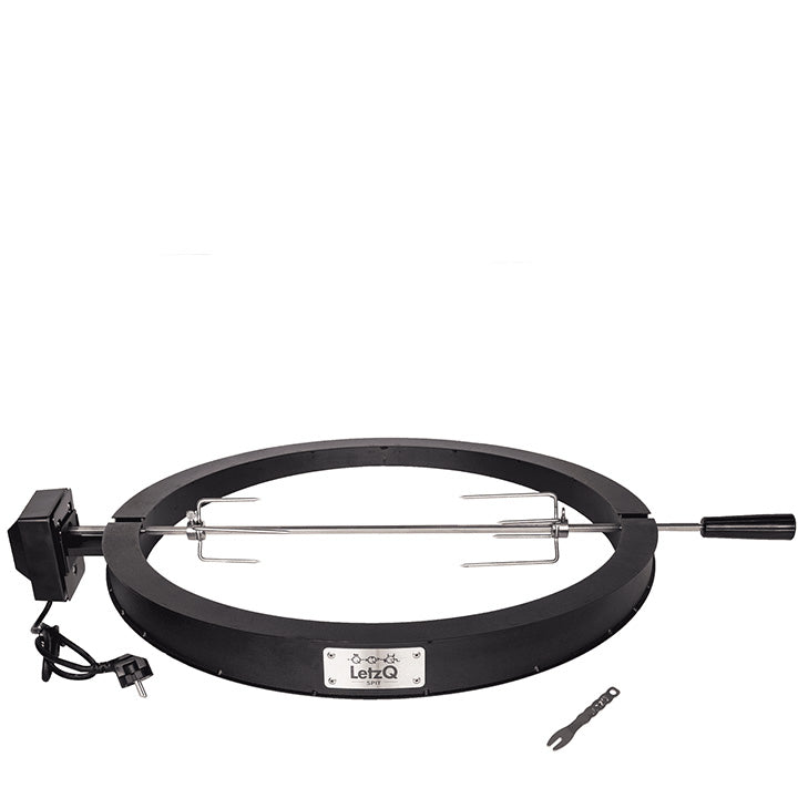 LetzQ Spit 24 inch met motor en RVS draaispit voor Big Green Egg XLarge