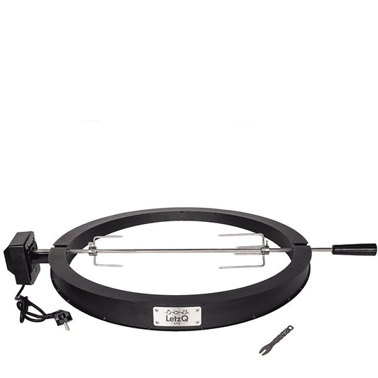 LetzQ Spit 24 inch met motor en RVS draaispit voor Big Green Egg XLarge