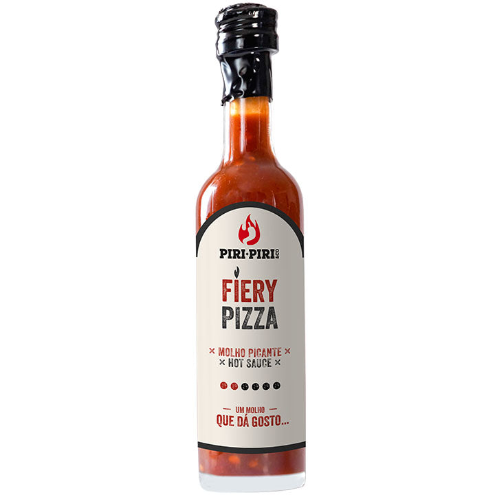 Fles Piri Piri Fiery Pizza Hot Sauce met Habanero van 50 ml