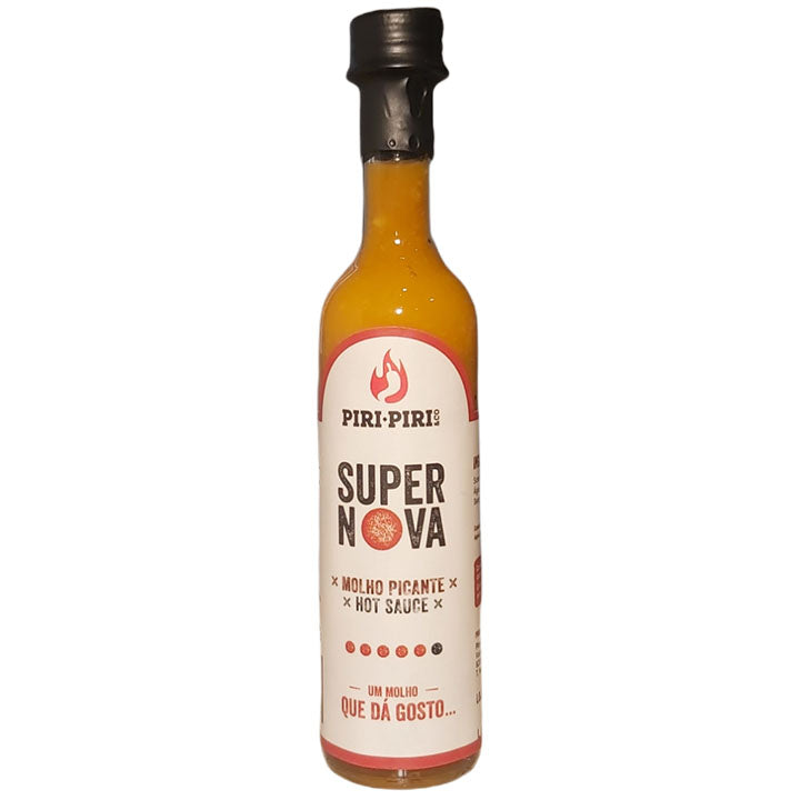 Fles Piri Piri Supernova Hot Sauce met Moruga Yellow van 50 ml