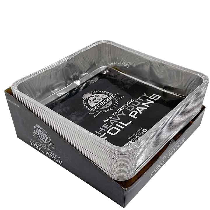 Pit Boss aluminium BBQ foliebakken 40,6 x 30,5 cm, verpakking van 4 stuks