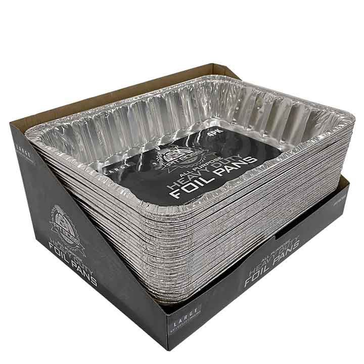 Pit Boss grote aluminium BBQ foliebakken 45,7 x 30,5 cm, set van 4 stuks