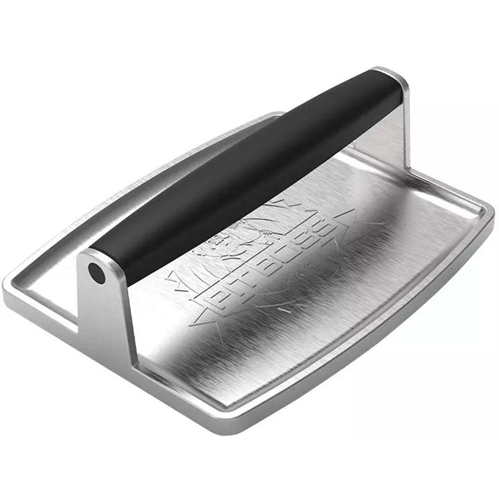 Pit Boss Soft Touch gietijzeren grillpers met comfortabel handvat voor BBQ en plancha