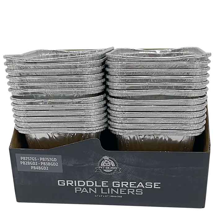 Pit Boss aluminium vetopvangbakjes voor Ultimate Plancha met 2, 3 of 4 branders, 6 stuks