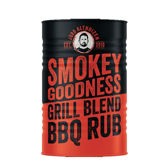 Blik Smokey Goodness Grill Blend BBQ Rub van 250 gram