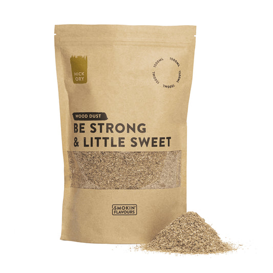 Verpakking Smokin' Flavours Rookmot Hickory 1500 ml voor koud roken