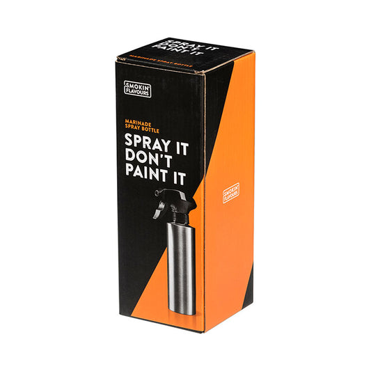 Smokin’ Flavours RVS marinadespray met een inhoud van 330 ml